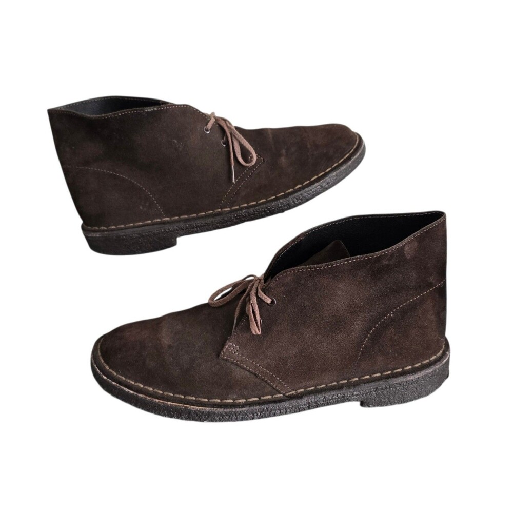 Clarks Original Desert Boots Mens Size 11 M Brown Suede Crepe Sole Chukka